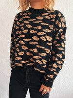Mock Neck Long Sleeve Sweater