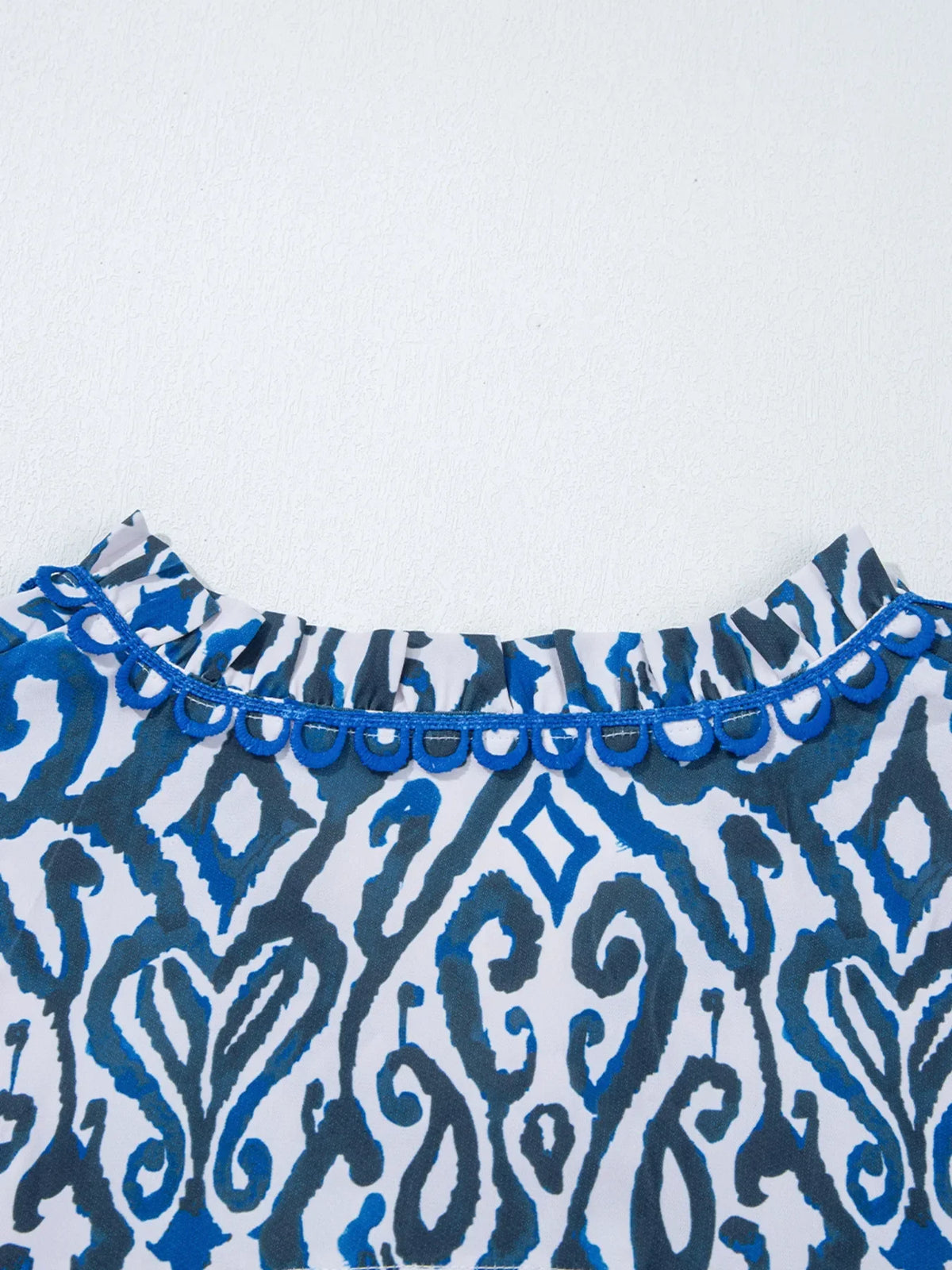 Paisley Print Long Sleeve Blouse