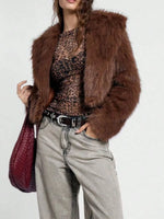 Sheer Leopard Print Long Sleeve Blouse