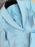 One Button Blazer and Pants Set