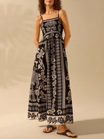 Floral Print Spaghetti Strap Maxi Dress