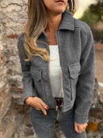 Zip Up Long Sleeve Jacket