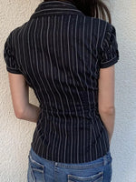 Striped Button-Down Collared Neck Shirt