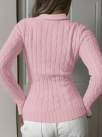 Cable Knit Long Sleeve Sweater