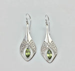Alloy Rhinestone Cutout Earrings
