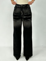 Washed Wide Leg Jeans