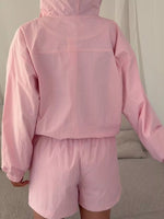 Lightweight Hooded Jacket and Shorts Set