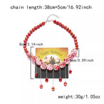 Halloween Theme Necklace with Dangling Beads
