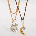 Moon & Sun Pendant Necklace