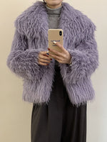 Faux Fur Open Front Outerwear