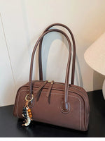 Zipper Closure Shoulder Bag