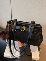 Buckle Decor Shoulder Bag