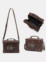 Steampunk Clockwork Design Crossbody Bag