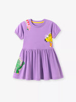 Children's Dinosaur Short Sleeve Dress