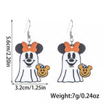 Halloween Mickey Ghost Dangle Earrings