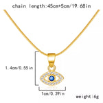 18K Gold-Plated Necklace with Rhinestone Pendant