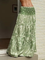 Paisley Print Maxi Skirt
