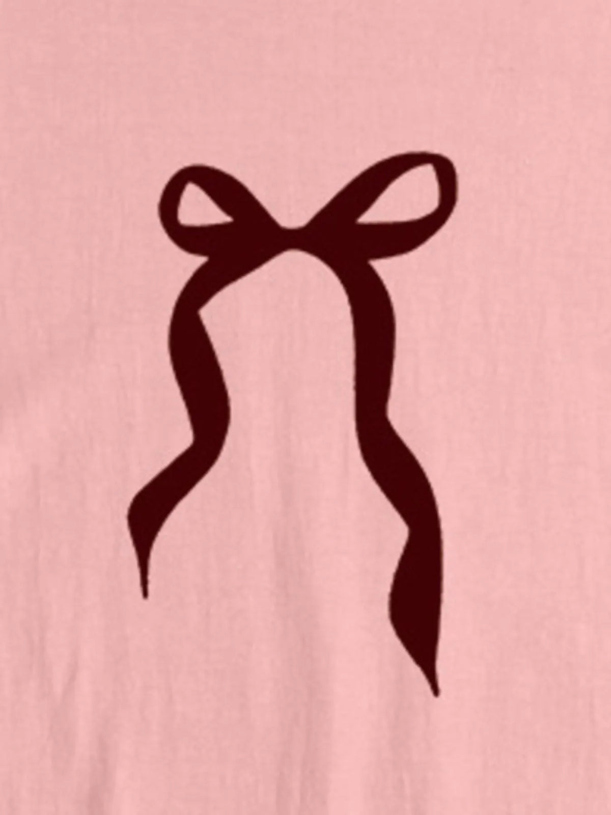 Plus Size Bow Round Neck Short Sleeve T-Shirt