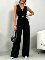 Sleeveless Wide Leg Jumpsuit