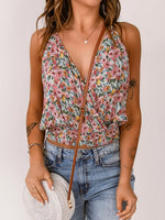 Floral Print Halter Cami