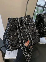 Sequin Bucket Shoulder Bag