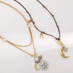 Moon & Sun Pendant Necklace
