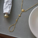 18K Gold-Plated Chain Sun Bracelet