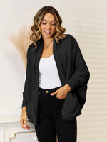 Angel Wings Open FrontCardigan with Pockets