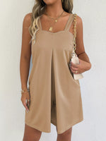 Sweetheart Neck Wide Strap Romper