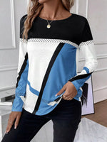 Color Block Long Sleeve T-Shirt