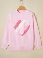Sweetheart Patchwork Oversize Sweatshirt