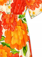 Floral Print V-Neck Maxi Dress