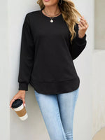 Textured Crew Neck Sweatshirt