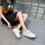 Low-Top Lace-Up Breathable Sneakers