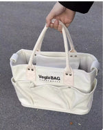 Multi Pockets Canvas Handbag