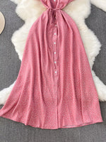Polka Dot Button-Down Dress