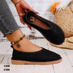 Round Toe Flats Slip-Ons