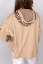 Drawstring Star Long Sleeve Hoodie