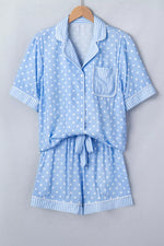 Dotted Print Soft Short Pajama Set