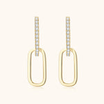 925 Sterling Silver Moissanite Earrings