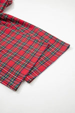 Plaid Wide-Leg Pants