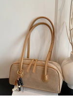 Zipper Closure Shoulder Bag