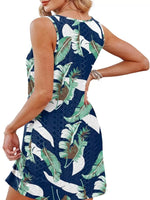 Sleeveless Knotted Hem Tank Dress