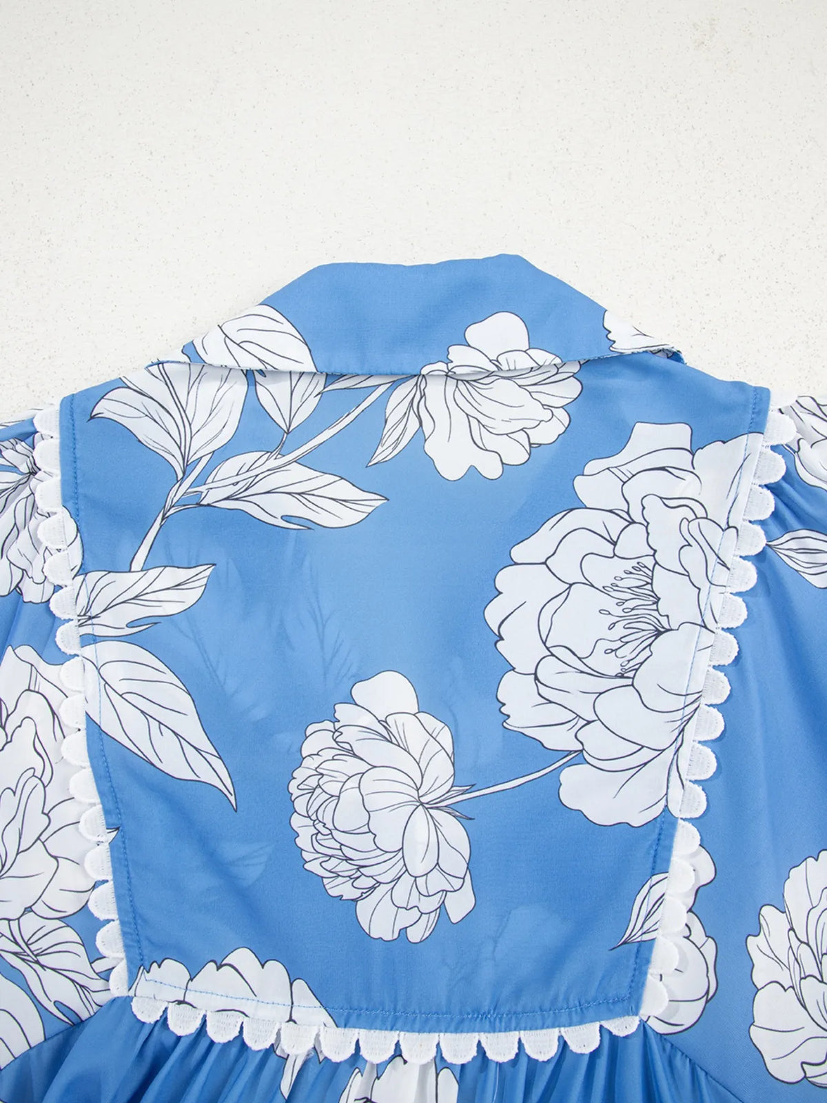 Floral Print Babydoll Blouse
