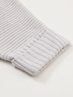 Oversized Fold Over Sleeve Open Front Cardigan