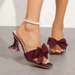 Open Toe Bow Sandals