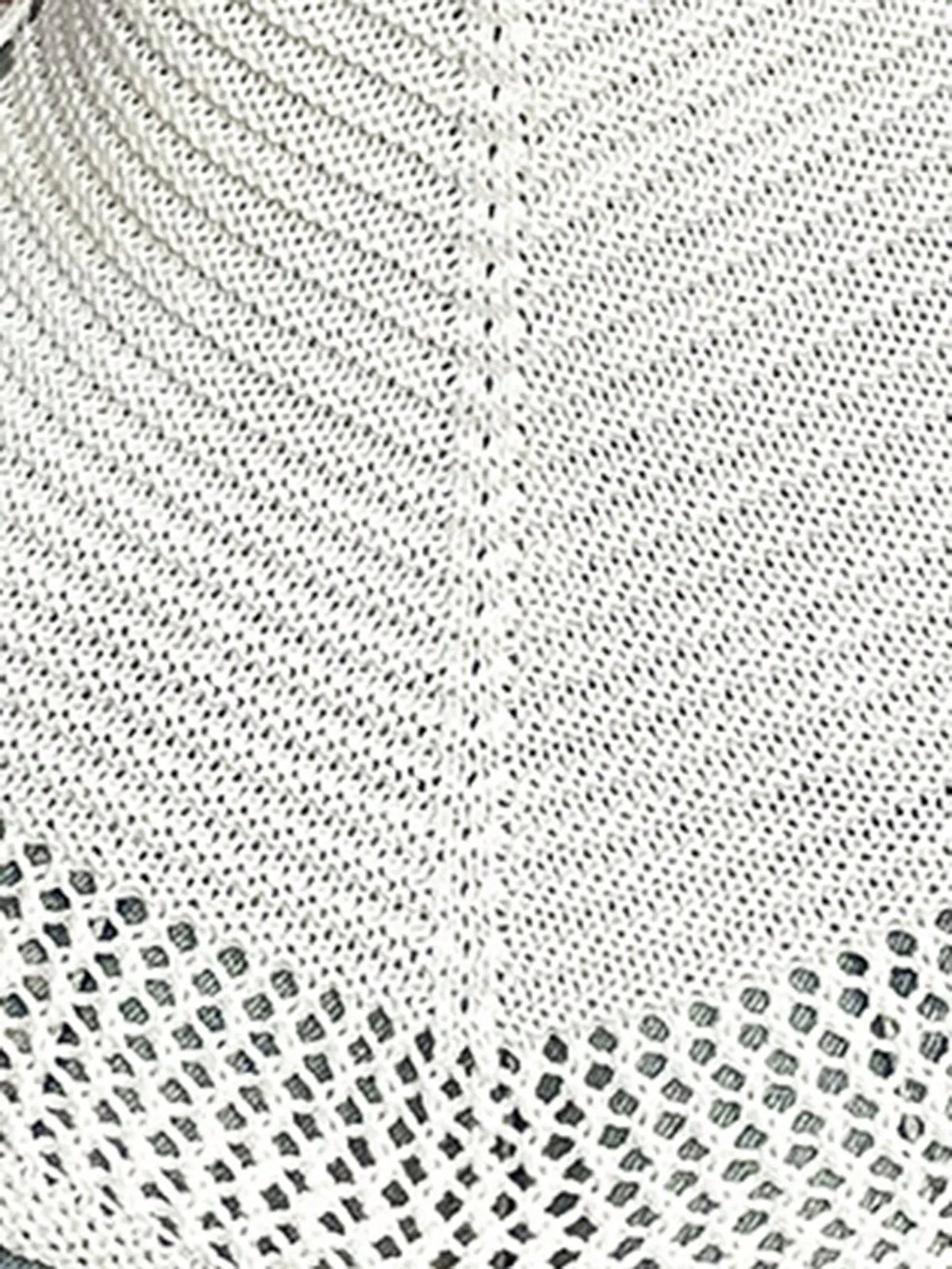 Openwork Scoop Neck Knit Cami