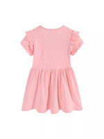 Children's Bunny Embroidered Polka Dot Dress