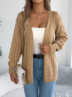 Openwork Open Front Cardigan