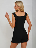 Square Neck Wide Strap Tank and Shorts Set